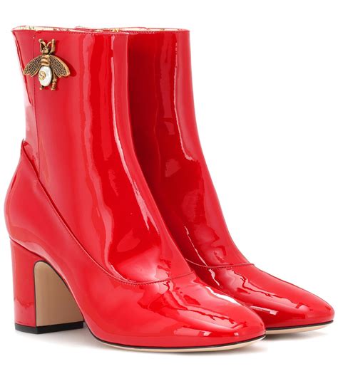 red gucci booties|Gucci ankle boots women.